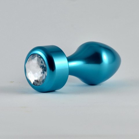 Aluminium Anal plug Blue Aluminium Anal plug Blue