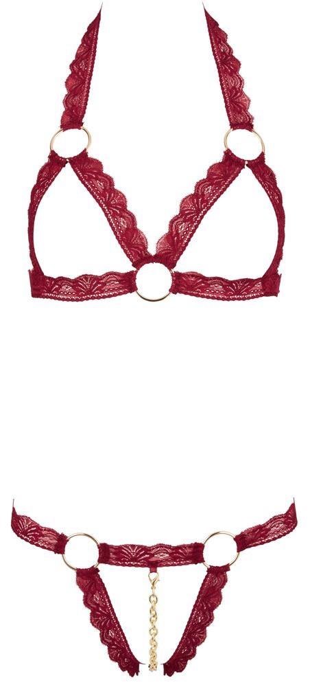 Bra Set open red M/L Bra Set open red M/L