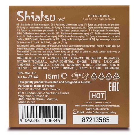 SHIATSU Pheromon Fragrance woman red 15 ml SHIATSU Pheromon Fragrance woman red 15 ml