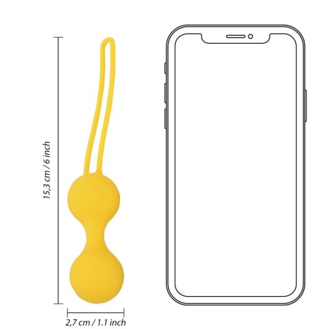Kegel Ball Exercise Set - Lemonade Yellow Kegel Ball Exercise Set - Lemonade Yellow