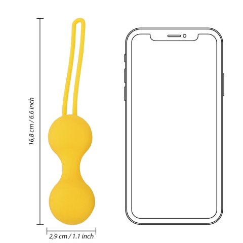 Kegel Ball Exercise Set - Lemonade Yellow Kegel Ball Exercise Set - Lemonade Yellow