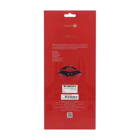 Milan Collection - Blindfold - Black/Red Milan Collection - Blindfold - Black/Red