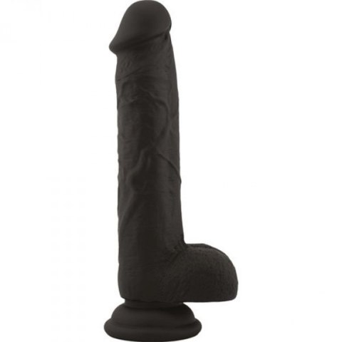 Dildo realistyczne czarne 21,5 cm Dildo realistyczne czarne 21,5 cm