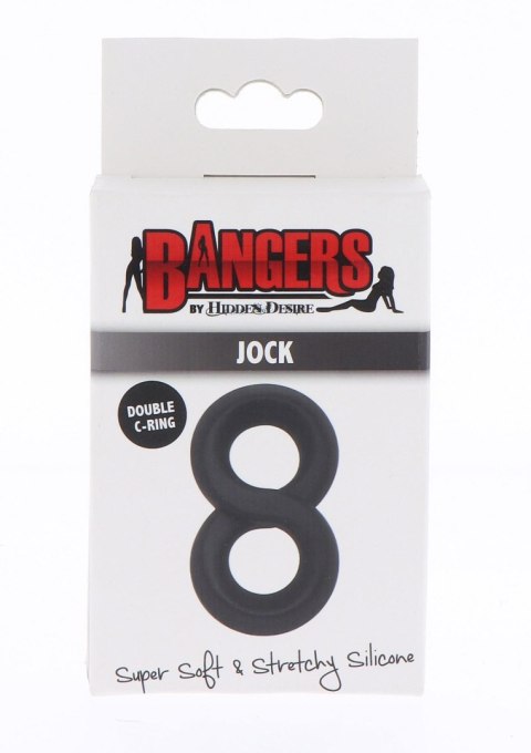 Soft Silicone Jock C-Ring Black Soft Silicone Jock C-Ring Black
