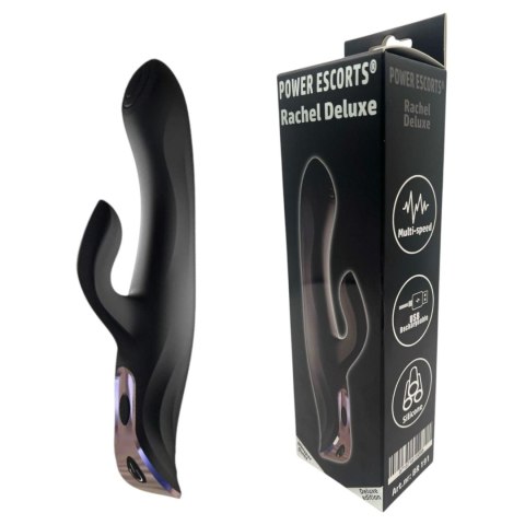 Power Escorts - BR191 - Rachel Deluxe design Multi-Speed Vibrator - Black Power Escorts - BR191 - Rachel Deluxe design Multi-Speed Vibrator - Black