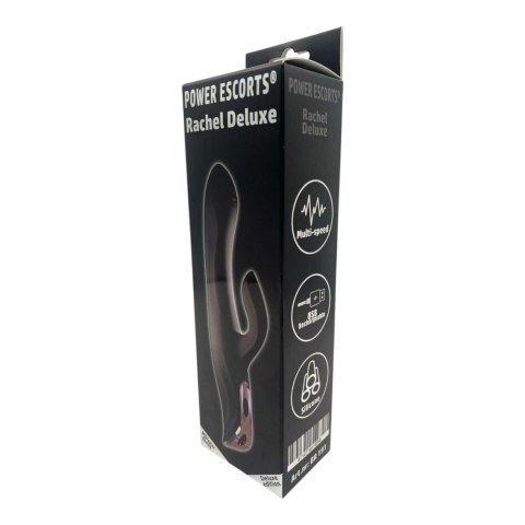 Power Escorts - BR191 - Rachel Deluxe design Multi-Speed Vibrator - Black Power Escorts - BR191 - Rachel Deluxe design Multi-Speed Vibrator - Black