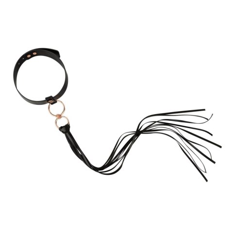 Rosy Gold - Collar with Flogger - Black Rosy Gold - Collar with Flogger - Black