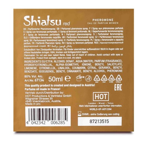 SHIATSU Pheromon Fragrance woman red 50 ml SHIATSU Pheromon Fragrance woman red 50 ml