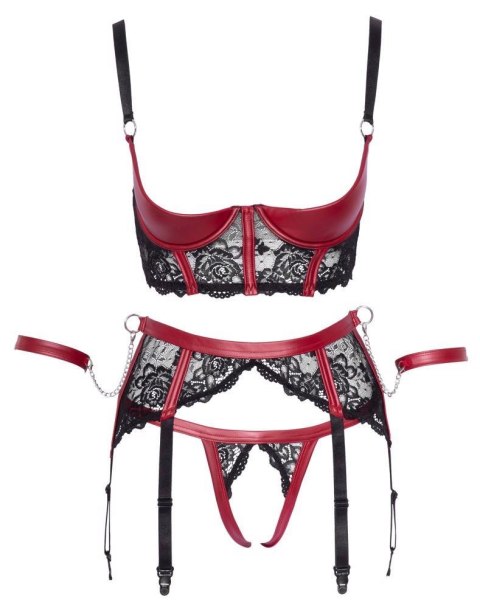 Shelf Bra Set black/red L Shelf Bra Set black/red L