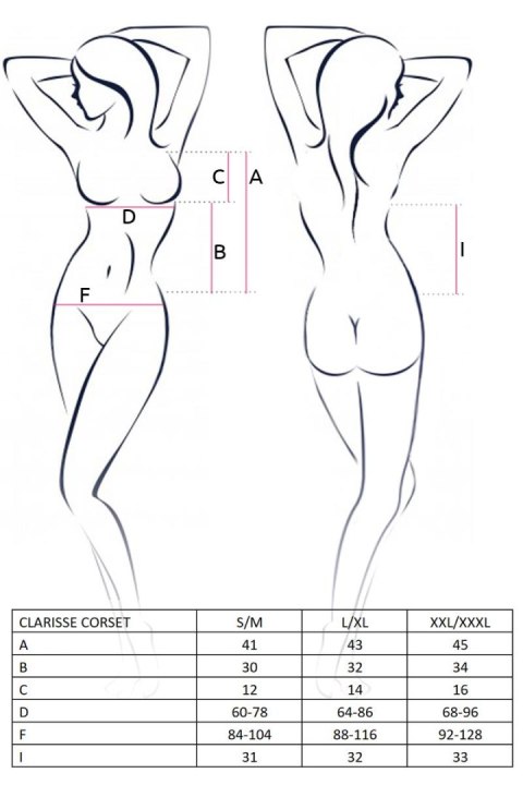 Bielizna-CLARISSE CORSET black XXL/XXXL - Casmir Bielizna-CLARISSE CORSET black XXL/XXXL - Casmir
