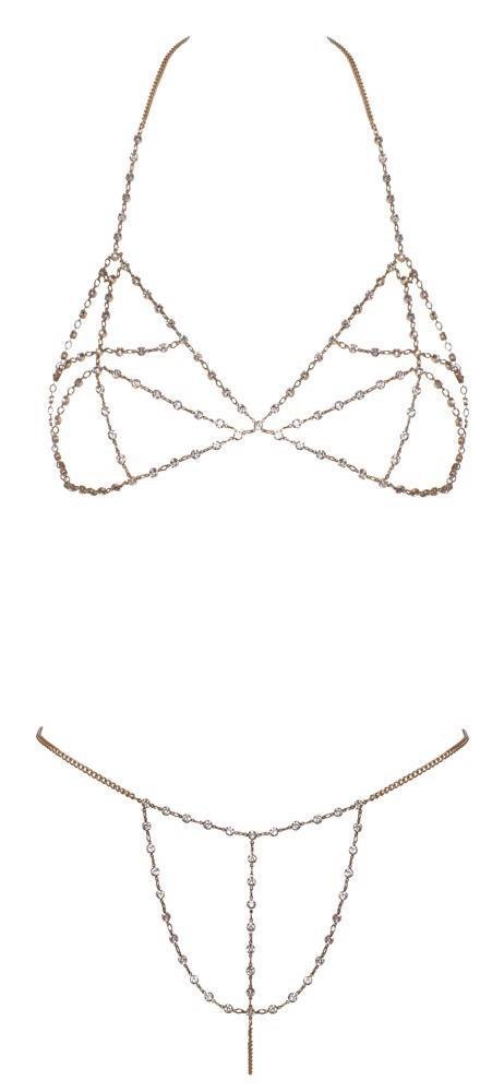 Bra Set Chain Gold Bra Set Chain Gold