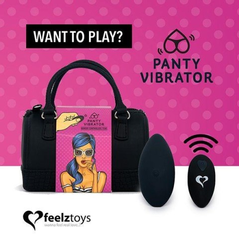 FeelzToys - Panty Vibe Remote Controlled Vibrator Black FeelzToys - Panty Vibe Remote Controlled Vibrator Black