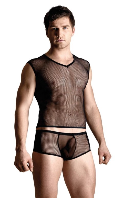 Net set - shirt and thong - black XL Net set - shirt and thong - black XL