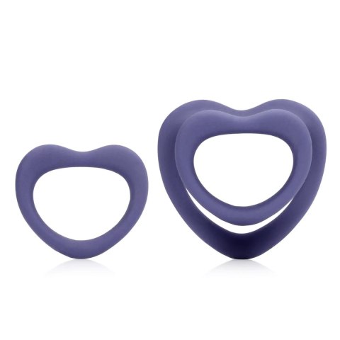 Heart Cockring Set - Violet Storm Heart Cockring Set - Violet Storm