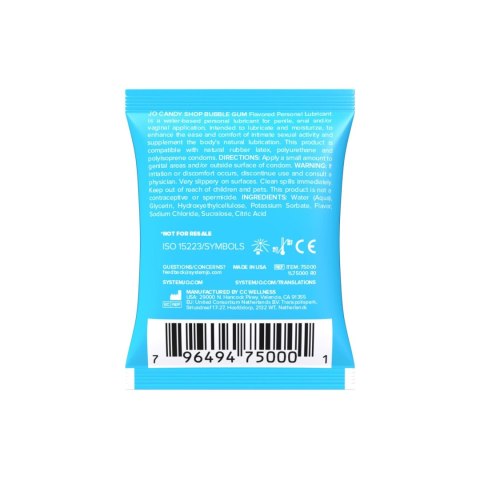 System JO - Sachet Candy Shop Bubblegum 5 ml System JO - Sachet Candy Shop Bubblegum 5 ml
