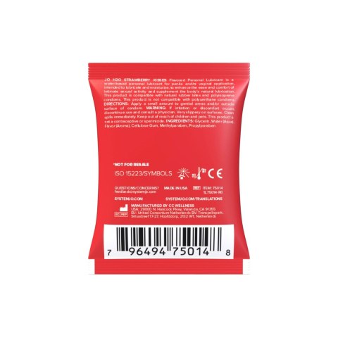 System JO - Sachet Strawberry Kisses 5 ml System JO - Sachet Strawberry Kisses 5 ml