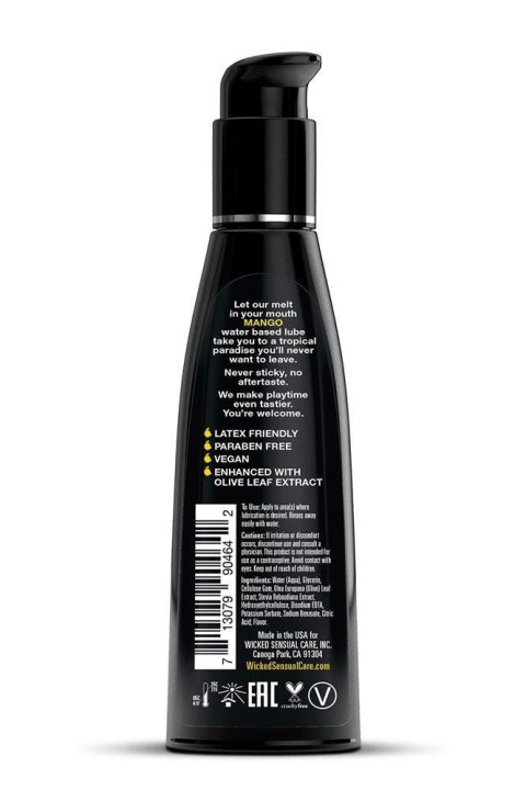 WICKED AQUA MANGO LUBE 120ML WICKED AQUA MANGO LUBE 120ML