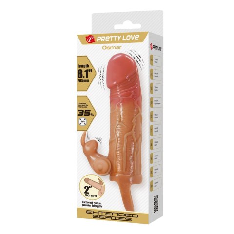 PRETTY LOVE - Osmar, 20,5 cm, 10 Wibracji, TPR PRETTY LOVE - Osmar, 20,5 cm, 10 Wibracji, TPR