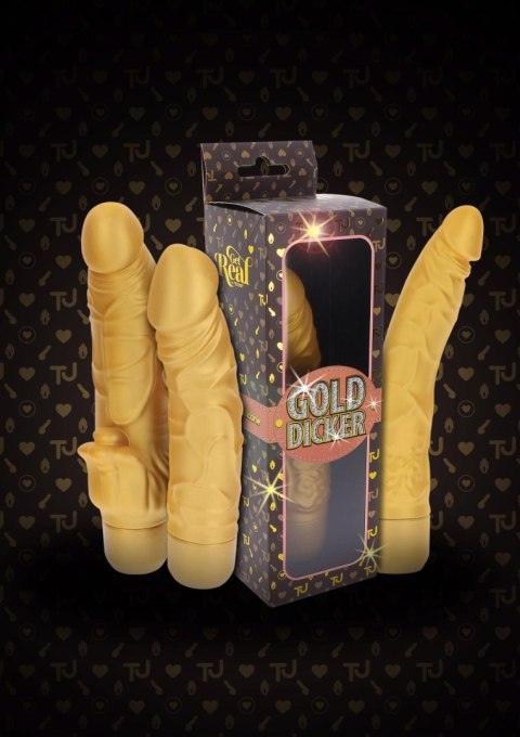 Gold Dicker Original Vibrator Gold Gold Dicker Original Vibrator Gold