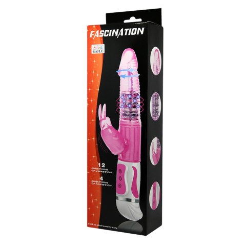 BAILE- Fasination Vibrator Pink,12 vibration functions 4 rotation functions BAILE- Fasination Vibrator Pink,12 vibration functions 4 rotation functions