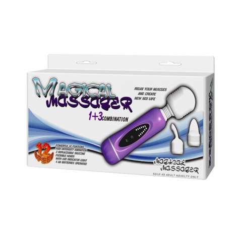 BAILE- MAGICAL MASSAGER, 1+3 combination, 12 vibration functions BAILE- MAGICAL MASSAGER, 1+3 combination, 12 vibration functions
