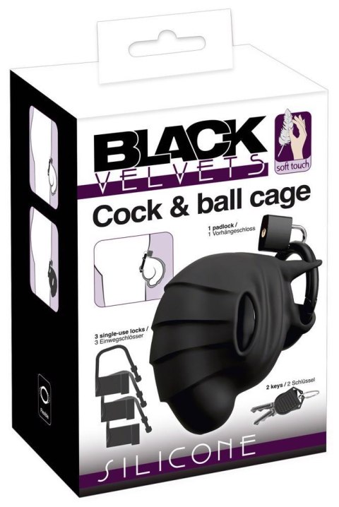 Black velvets Cock & Ball cage Black velvets Cock & Ball cage