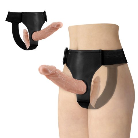 BAILE -STRAP ON DOUBLE DILDOS, 7.1''+5.9'' BAILE -STRAP ON DOUBLE DILDOS, 7.1''+5.9''