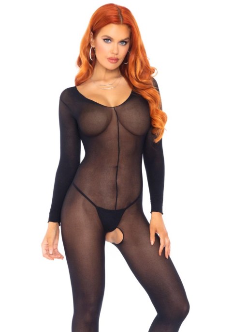 Long Sleeves Bodystocking Black Long Sleeves Bodystocking Black