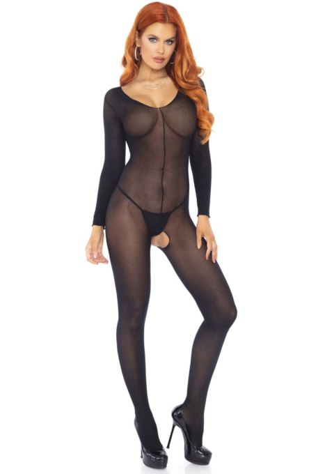 Long Sleeves Bodystocking Black Long Sleeves Bodystocking Black