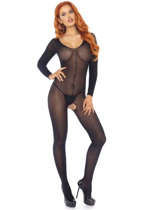 Long Sleeves Bodystocking Black Long Sleeves Bodystocking Black