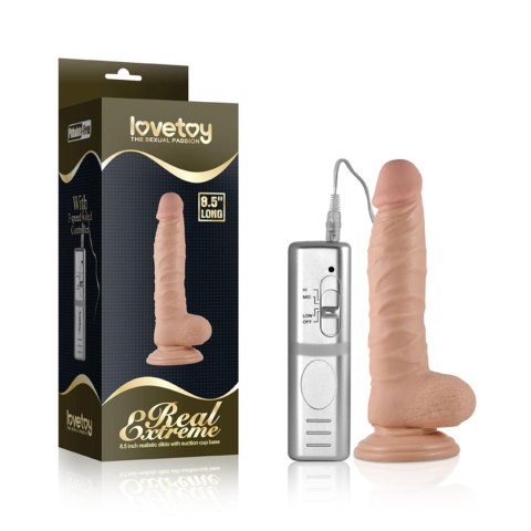 8.5"" Real Extreme Vibrating Dildo Flesh 8.5"" Real Extreme Vibrating Dildo Flesh