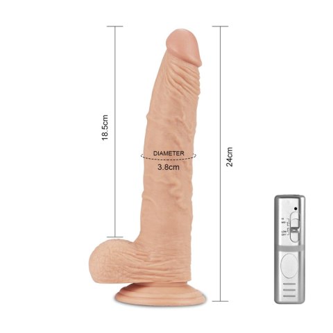 9.5'' Real Extreme Vibrating Dildo Flesh 9.5'' Real Extreme Vibrating Dildo Flesh