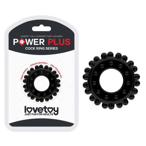 POWER PLUS Cockring Black POWER PLUS Cockring Black