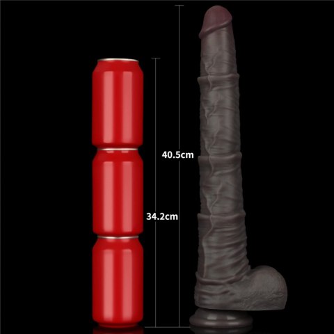 16'' Dual Layered Bendable Silicone Cock XXL(Black) 16'' Dual Layered Bendable Silicone Cock XXL(Black)