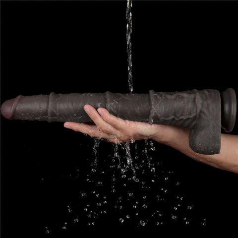 16'' Dual Layered Bendable Silicone Cock XXL(Black) 16'' Dual Layered Bendable Silicone Cock XXL(Black)