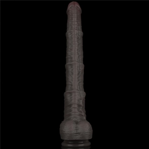 16'' Dual Layered Bendable Silicone Cock XXL(Black) 16'' Dual Layered Bendable Silicone Cock XXL(Black)