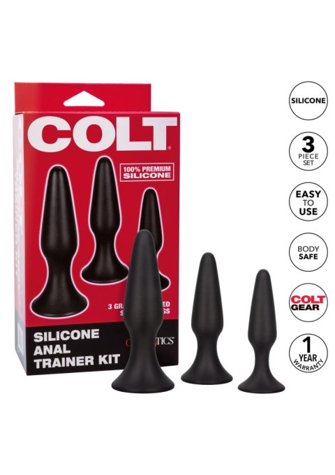 COLT Silicone Anal Trainer Kit Black COLT Silicone Anal Trainer Kit Black