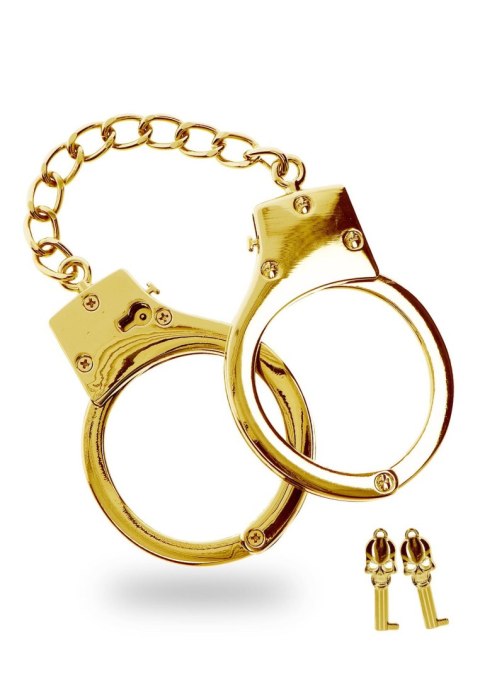 Gold Plated BDSM Handcuffs Gold Gold Plated BDSM Handcuffs Gold