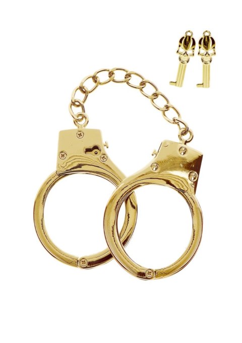 Gold Plated BDSM Handcuffs Gold Gold Plated BDSM Handcuffs Gold