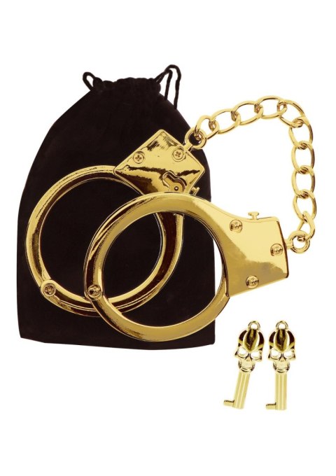 Gold Plated BDSM Handcuffs Gold Gold Plated BDSM Handcuffs Gold