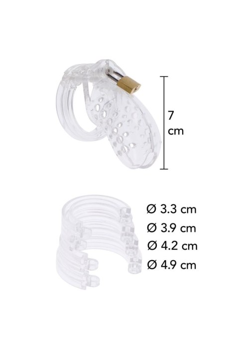 Chastity Cock Cage Acrylic Transparent