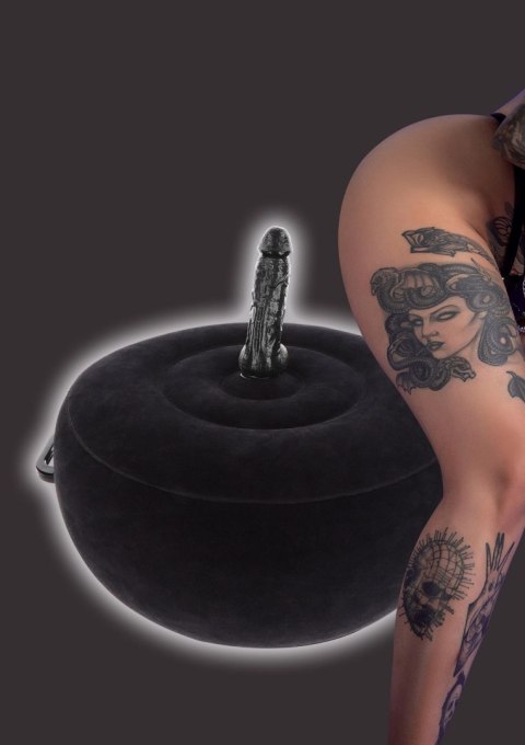 Inflatable Fuck Seat w. Remote Black Inflatable Fuck Seat w. Remote Black