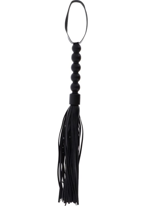 Short Beaded Flogger Whip Black Short Beaded Flogger Whip Black