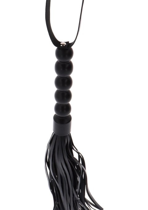 Short Beaded Flogger Whip Black Short Beaded Flogger Whip Black