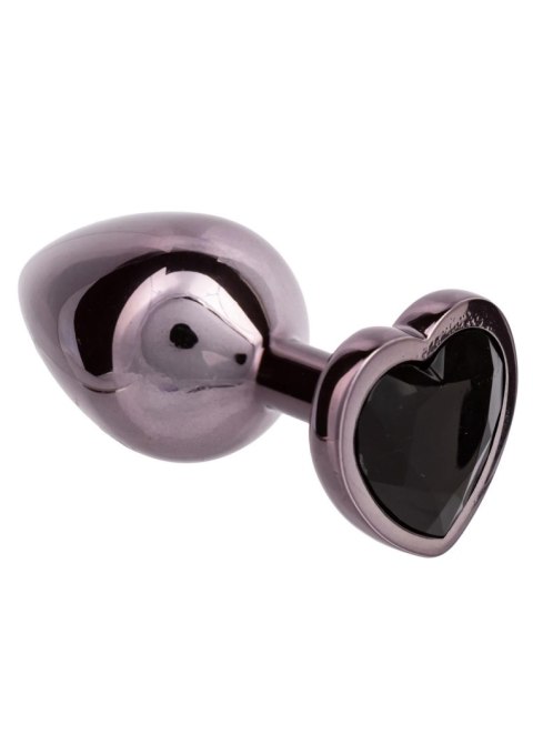 Diamond Heart Plug Large Black