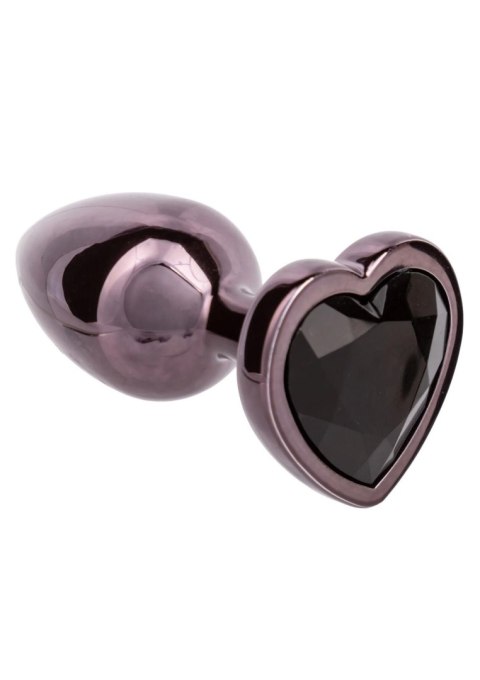 Diamond Heart Plug Small Black