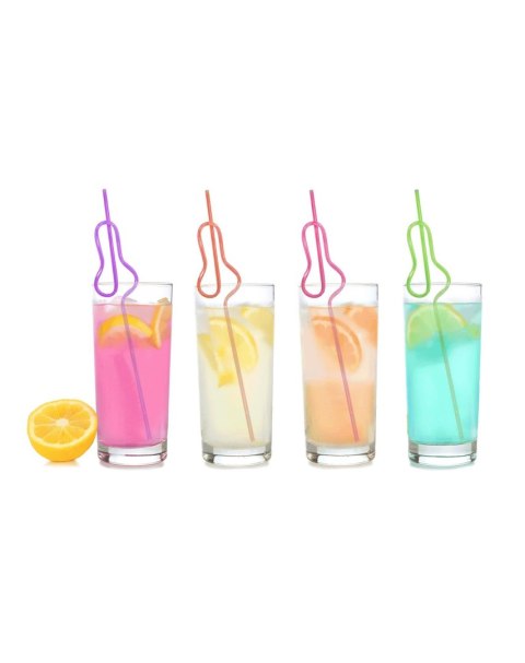 Glitterati Silly Penis Straws, 8 Glitterati Silly Penis Straws, 8