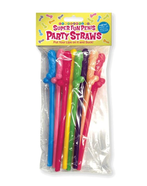 Super Fun Penis, Multicolor Straws Super Fun Penis, Multicolor Straws