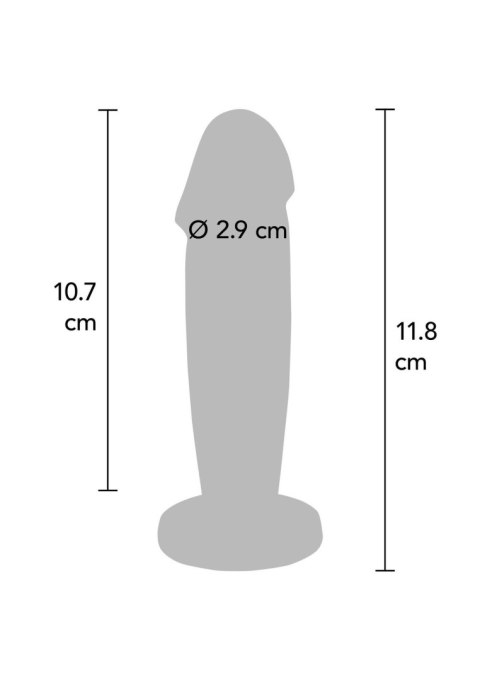 Buttplug Vibr. Penis Silver Buttplug Vibr. Penis Silver