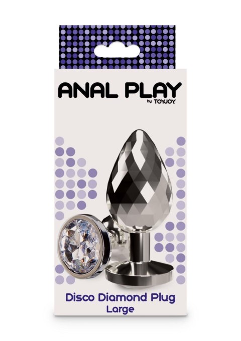 Disco Diamond Plug Large Silver Disco Diamond Plug Large Silver